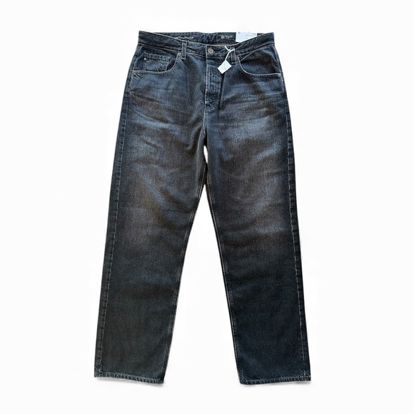 AG Jeans Women’s Clove Relaxed Vintage Straight Black Metropolis Size 30 NWT - Picture 2 of 13